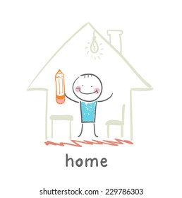 person in the house