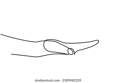 person human help give line art icon sign