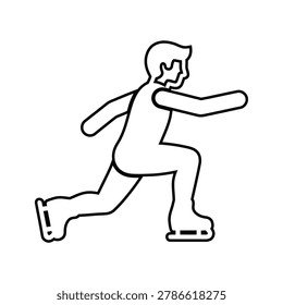 A person ice skating