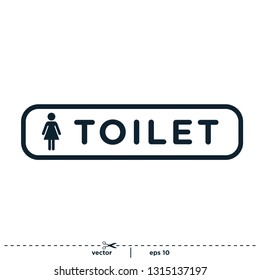 person icon bathroom or toilet sign 