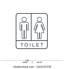 person icon bathroom or toilet sign 