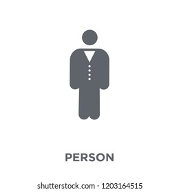 Person icon. Person design concept from Time managemnet collection. Simple element vector illustration on white background.