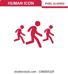 Person icon flat illustration design - Vector