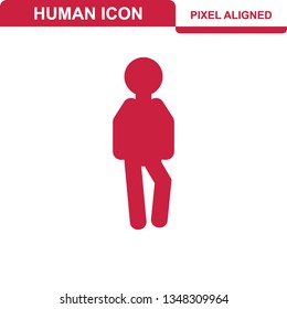 Person icon flat illustration design - Vector