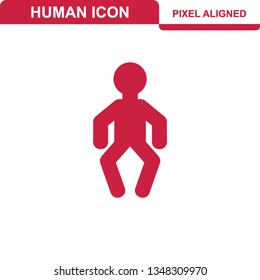 Person icon flat illustration design - Vector
