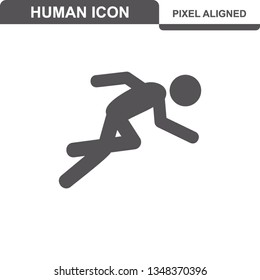 Person icon flat illustration design - Vector