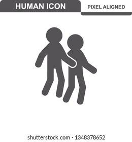 Person icon flat illustration design - Vector