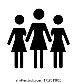 Personensymbol. Symbol für eine Gruppe im flachen Stil. Illustration von Arbeitsgruppen, Arbeitsteam und Organisation.