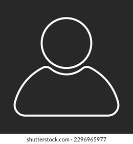 Person icon line vector illustration design for use in your business and website icon, marketing tools