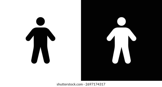 Ícone de pessoa, elementos de logotipo de designs gráficos