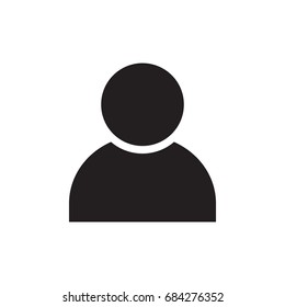 person icon, profile icon isolated vector