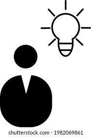 Icono de persona para propósitos, Vector simple