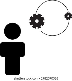 person icon for purposes, Vector simple
