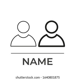 person icon set. Vector EPS10.