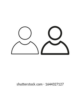 Personensymbol gesetzt. Vektorillustration EPS10.