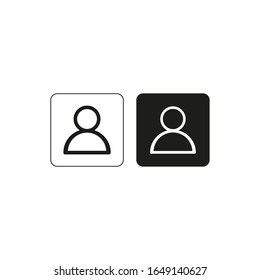 person icon set. Vector EPS10.