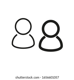 conjunto de iconos de persona. Vector EPS10.
