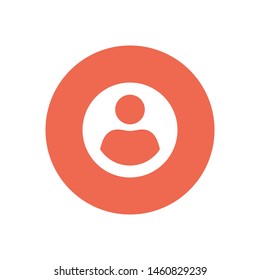 A person icon. The sign of a user. Using of the internet icon. A person icon. A symbol of a person. Vector.