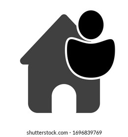 A person icon. The sign of a user. Using of the internet icon. A person icon. A symbol of a person. Vector.