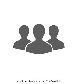 Person icon in trendy flat style isolated on white background. Symbol for your web site design, logo, app, UI. Vector illustration, EPS