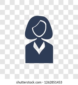 Person icon. Trendy Person logo concept on transparent background from Human Resources collection