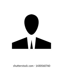 Person icon vector design template. User sign, person symbol, Human avatar, flat style.