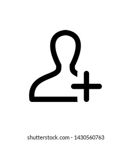 Person icon vector design template. User sign, person symbol, Human avatar, flat style.