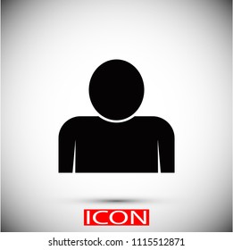 person icon, Vector EPS 10 illustration style