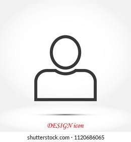 person icon, Vector EPS 10 illustration style
