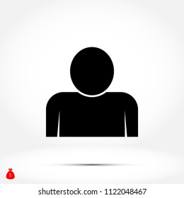 person icon, Vector EPS 10 illustration style