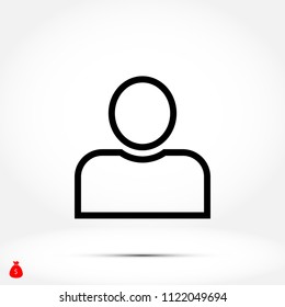 person icon, Vector EPS 10 illustration style