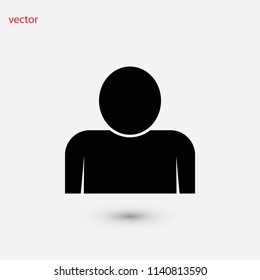 person icon, Vector EPS 10 illustration style