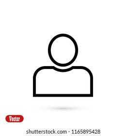 person icon, Vector EPS 10 illustration style