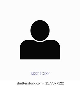 person icon, Vector EPS 10 illustration style