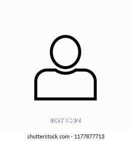 person icon, Vector EPS 10 illustration style
