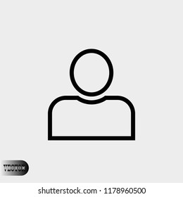 person icon, Vector EPS 10 illustration style