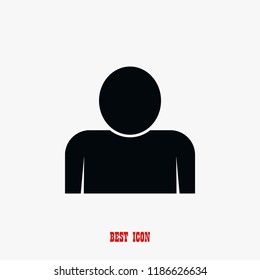 person icon, Vector EPS 10 illustration style