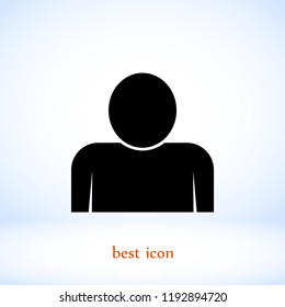 person icon, Vector EPS 10 illustration style