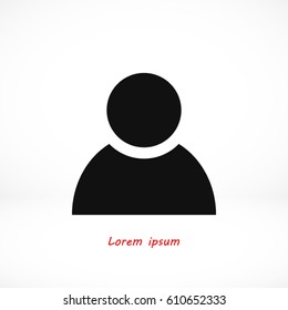 person icon, Vector EPS 10 illustration style