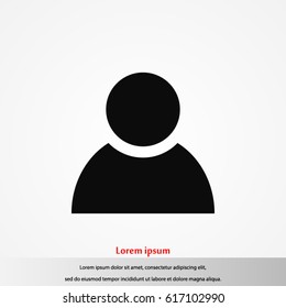 person icon, Vector EPS 10 illustration style