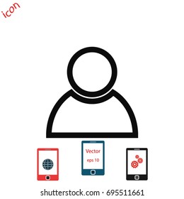 person icon, Vector EPS 10 illustration style