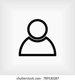 person icon, Vector EPS 10 illustration style