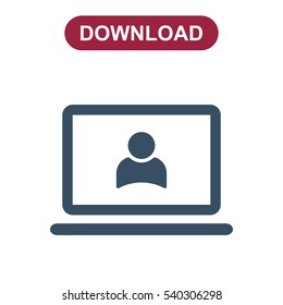 Person Icon Vector flat design style