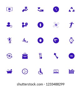 person icon. person vector icons set recycle sign, man riding sleigh, find concept and builder
