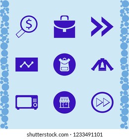person icon. person vector icons set statistics, shop, briefcase and right arrow