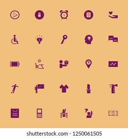 person icon. person vector icons set filter, alarm, store location and give gift