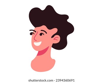 Person icon vector illustration. Avatars serve as digital personas, representing persons online presence and identity Portrait artists capture essence and personality person through their artwork