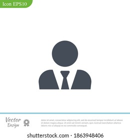 icono de persona. Ilustración del vector EPS 10.