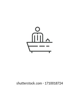 person icon vector illustration flat 