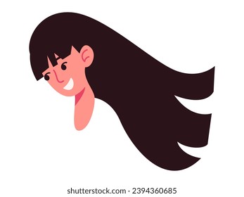 Person icon vector illustration. The head symbolizes persons intellect, thoughts, and consciousness Cyberspace provides platform for individuals to express their character and uniqueness Personality